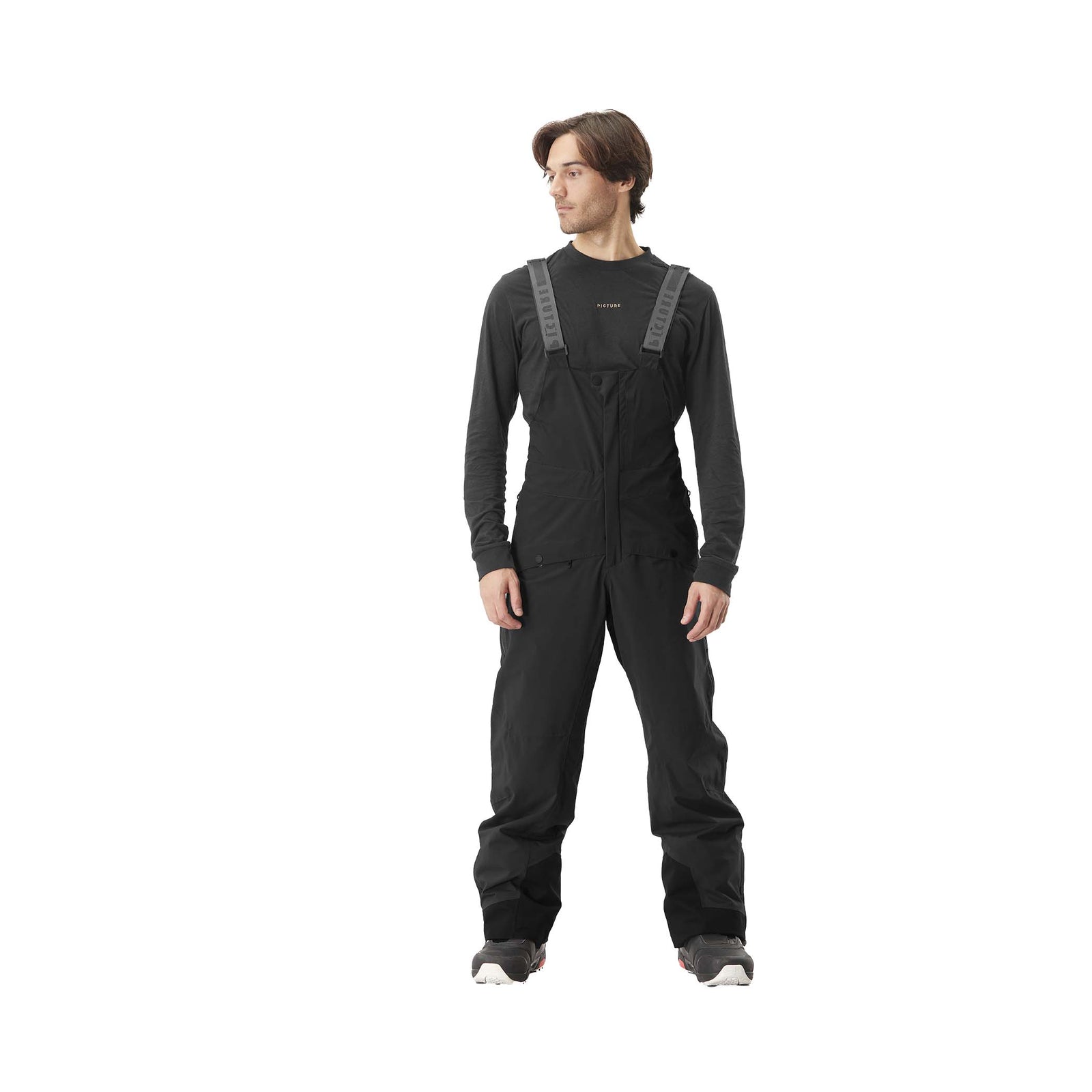 Picture Men's Avening Bib Pant 2024 RAVEN GREY