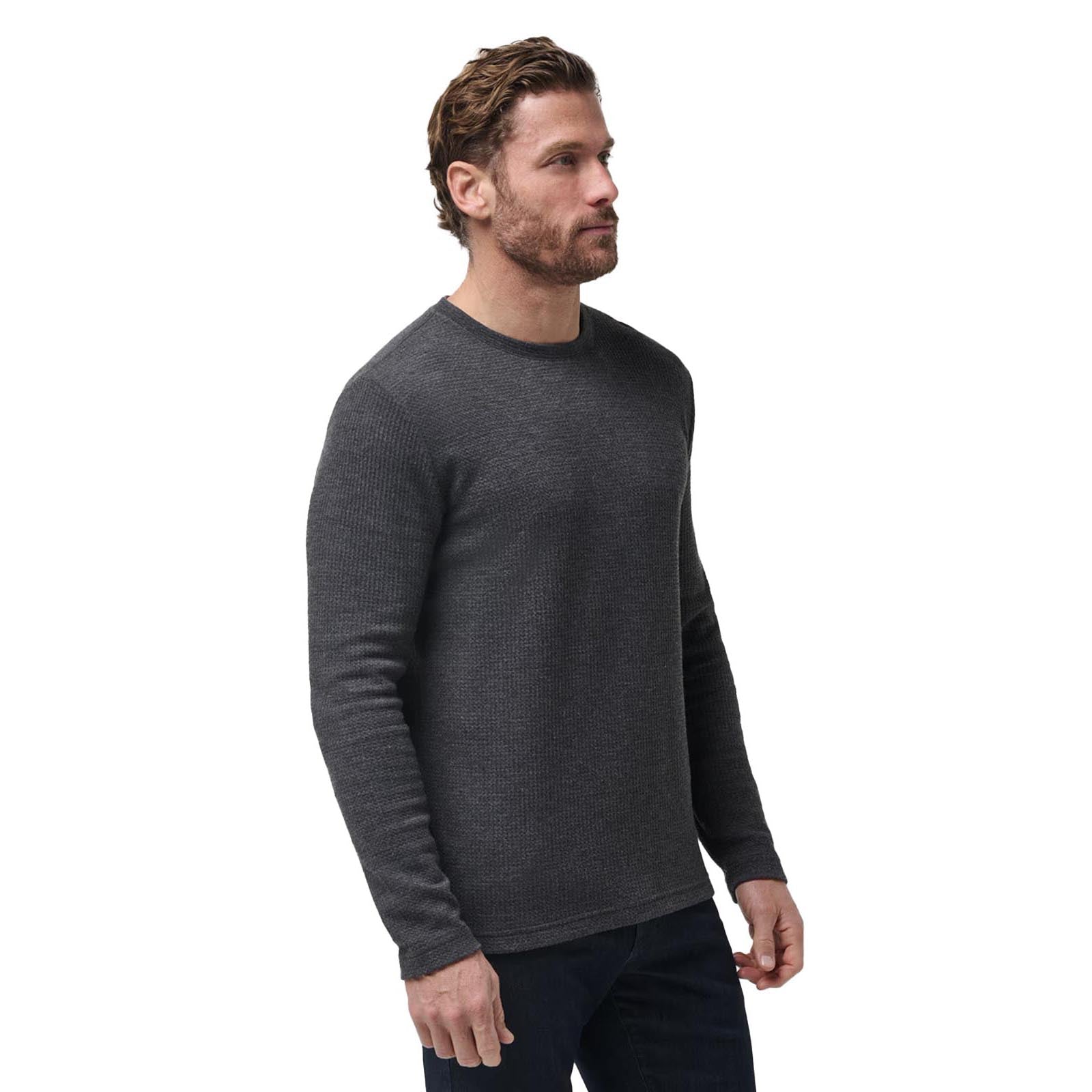 TravisMathew Men's Cloud Waffle Crew 2024 