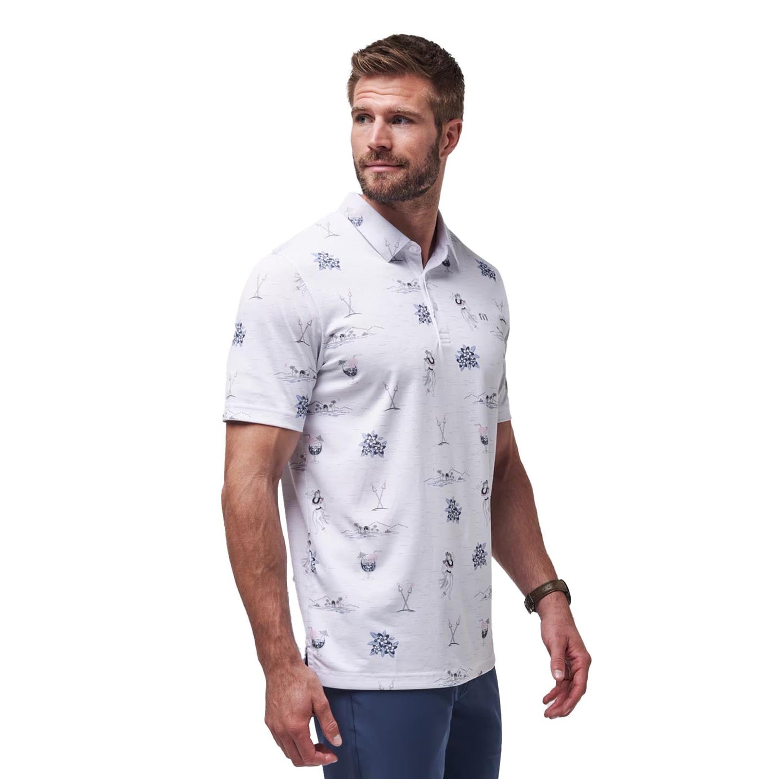 TravisMathew Men's Island Paradise Polo 2024 