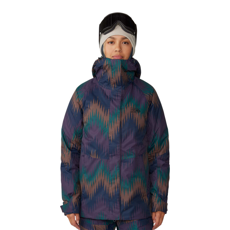 Mountain Hardwear Women's Firefall/2™ Insulated Snow Jacket 2024 BLURPLE ZIGZAG PRINT