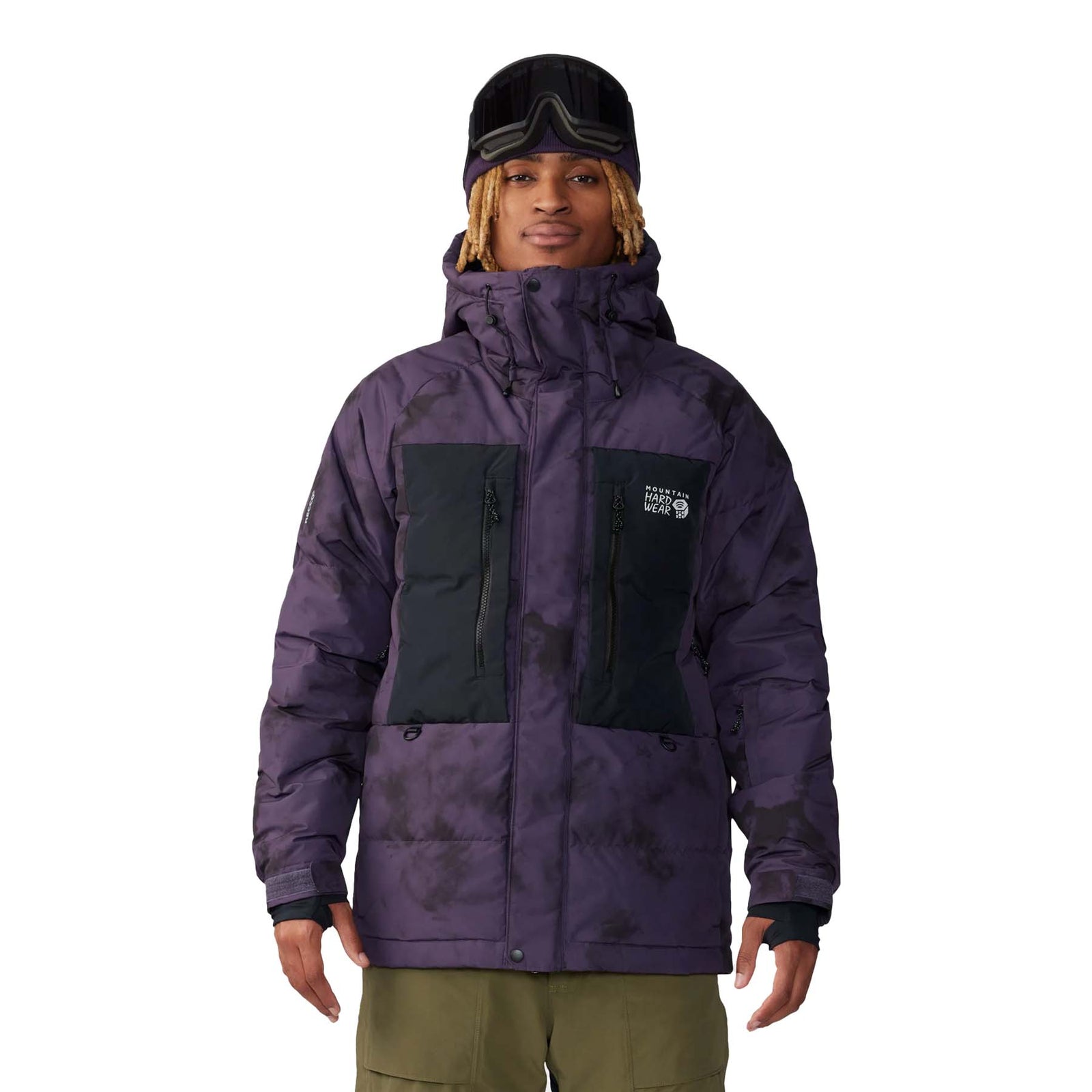 Mountain Hardwear Men's First Tracks™ Down Snow Jacket 2024 BLURPLE ICE DYE PRINT