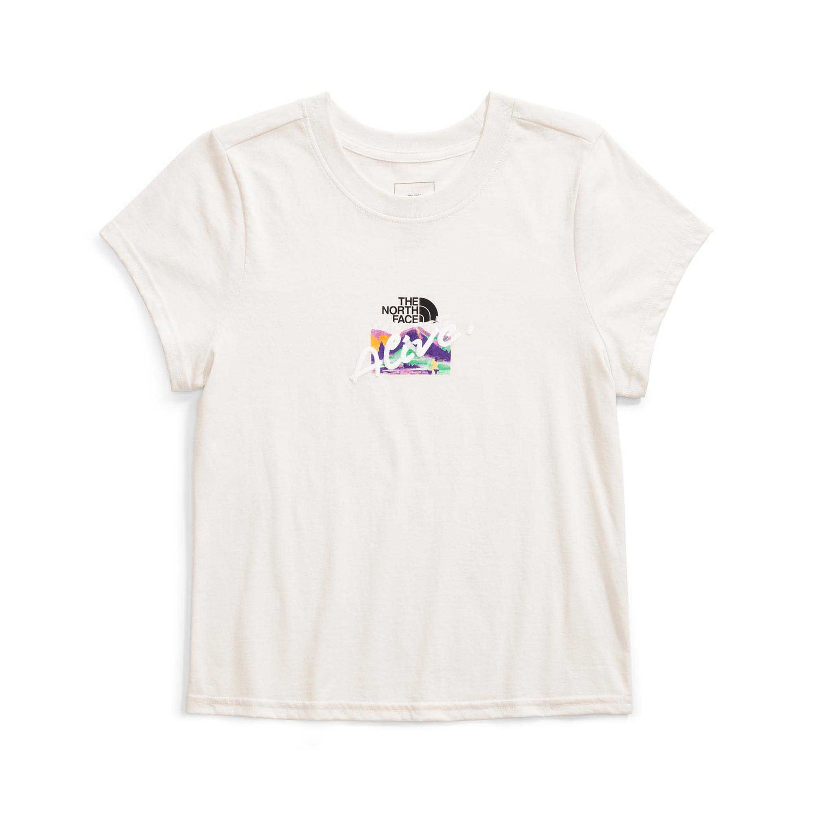 The North Face Women's Short-Sleeve Evolution Cutie Tee 2024 WHITE DUNE/IWD