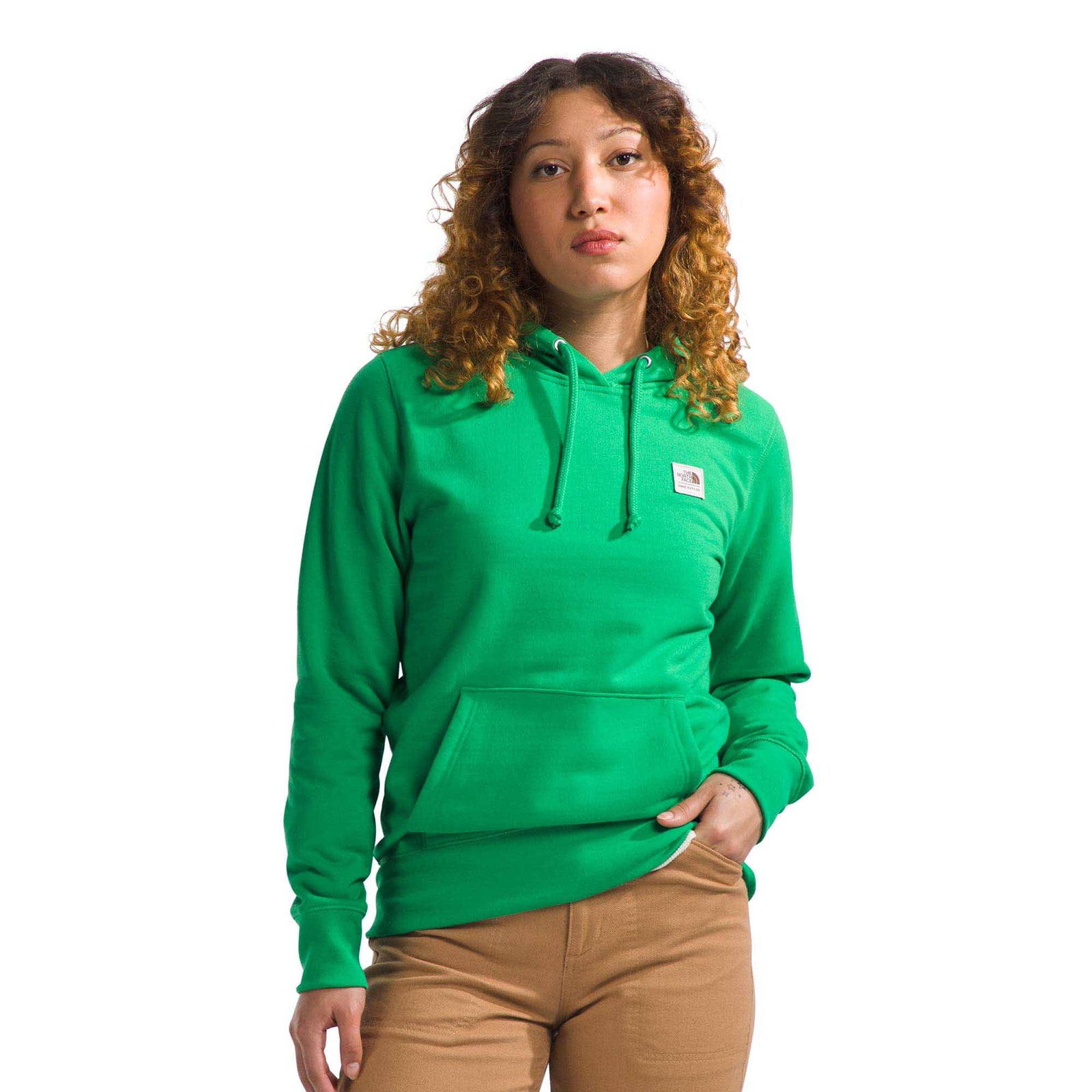 The North Face Women's Heritage Patch Pullover Hoodie 2024 OPTIC EMERALD