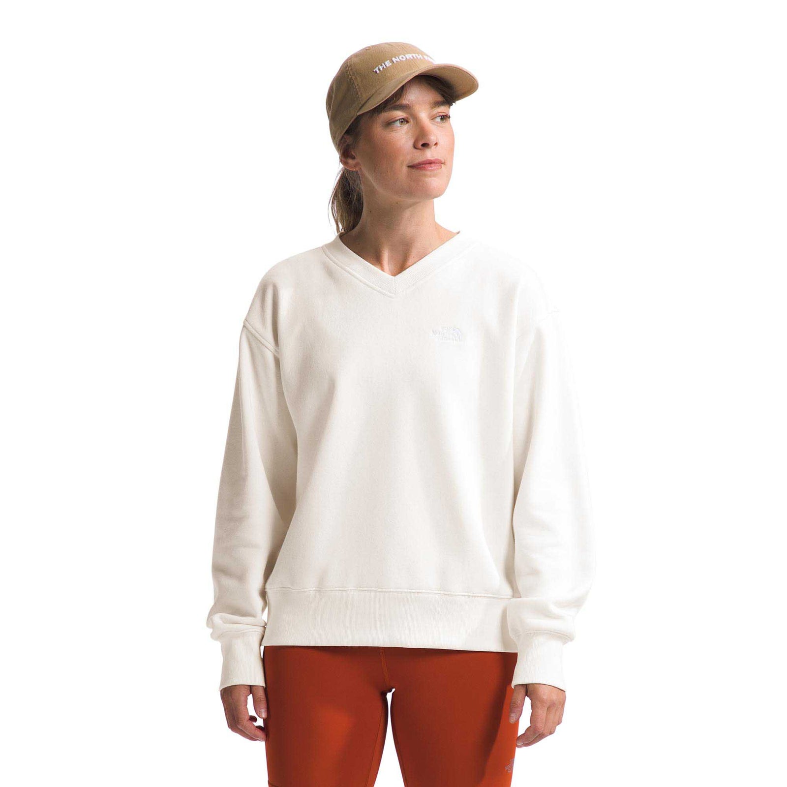 The North Face Women's Evolution V-Neck Sweatshirt 2024 GRAVEL