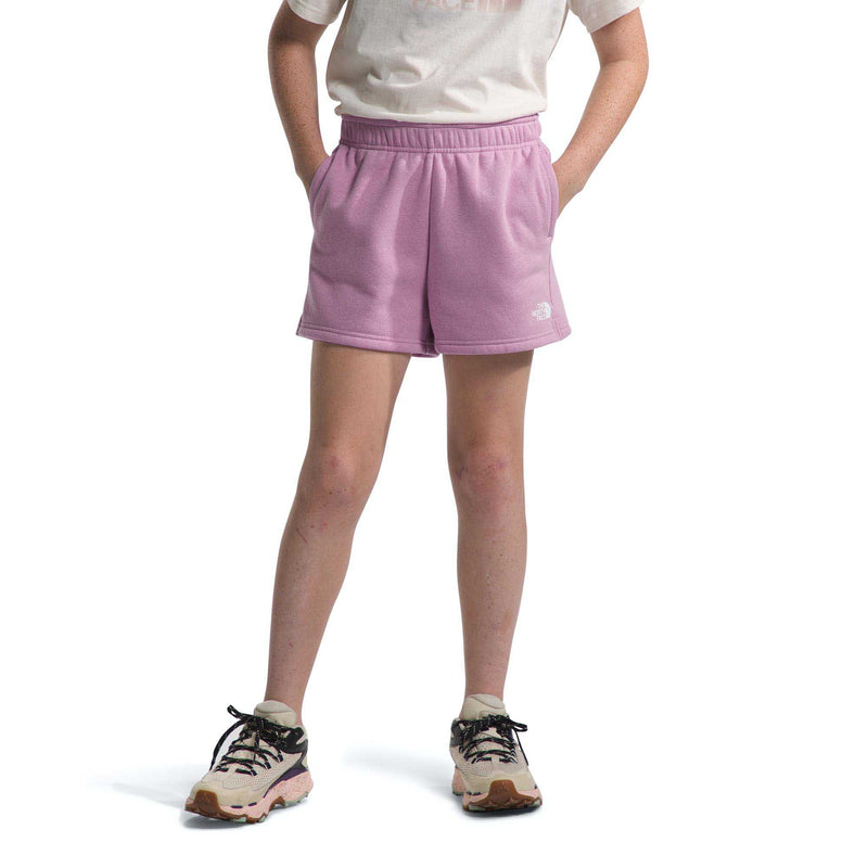 The North Face Junior's Camp Fleece Shorts 2024 MINERAL PURPLE