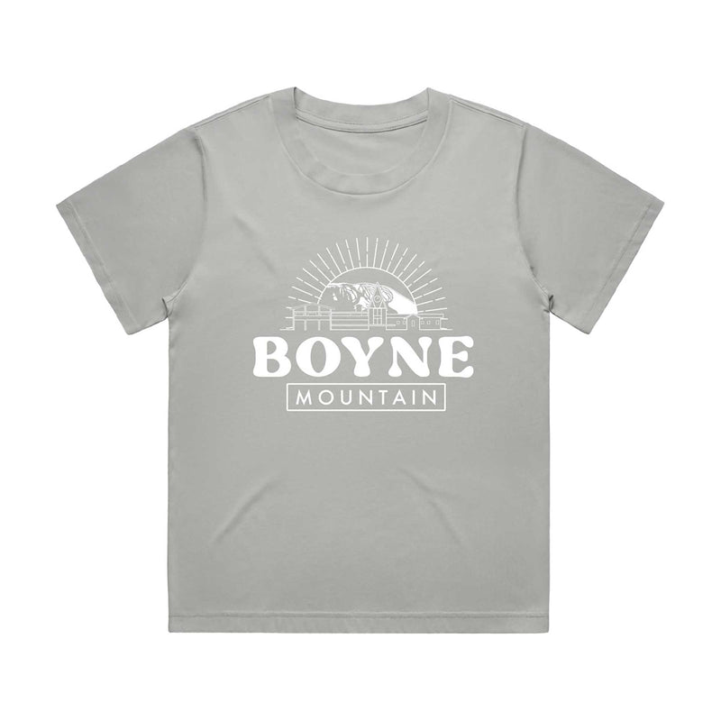 Boyne Mountain Women's Old School Oversized Tee 2024 STORM