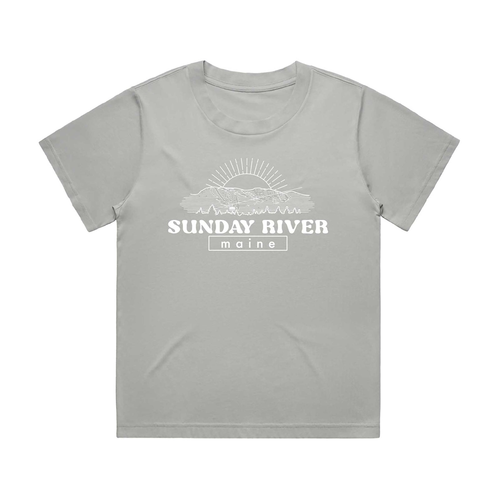 Sunday River Women's Old School Oversized Tee 2024 STORM