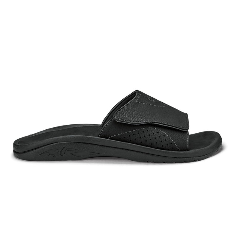 OluKai Men's Nalu Slide Sandals 2024 BLACK