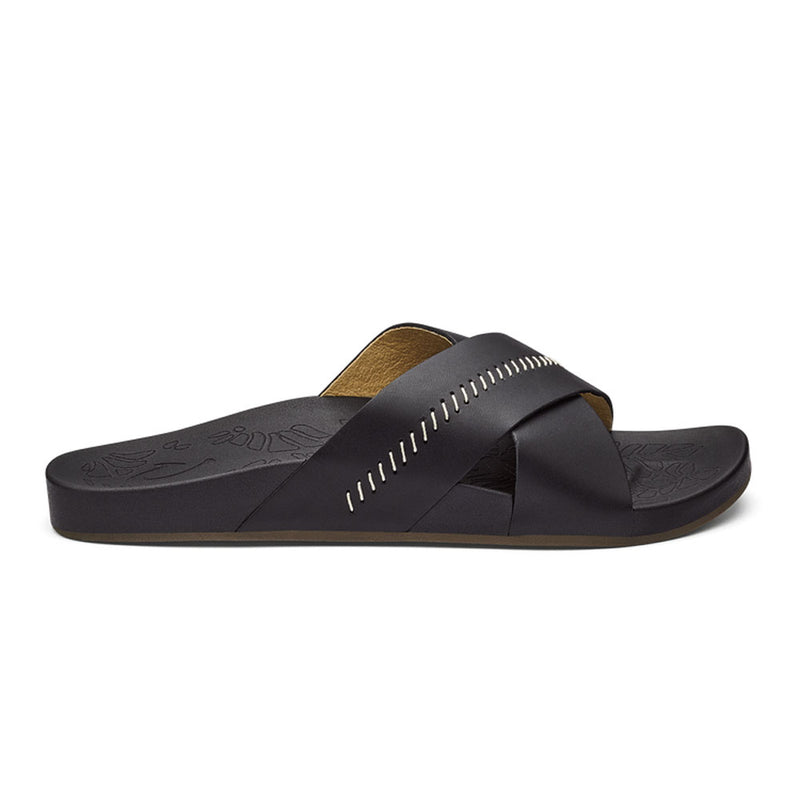 OluKai Women's Kīpe'a 'Olu Sandals 2024 BLACK