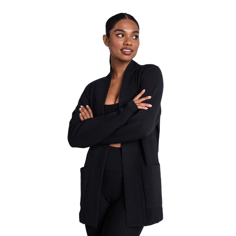 Lole Women's Ottoman Cardigan 2024 BLACK BEAUTY