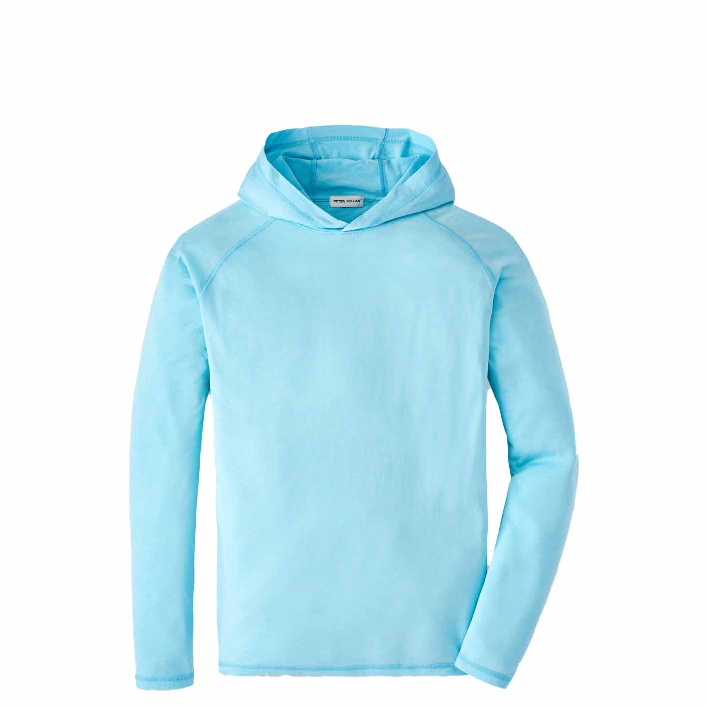 Peter Millar Men's Cannon Popover Hoodie 2024 MINT BLUE