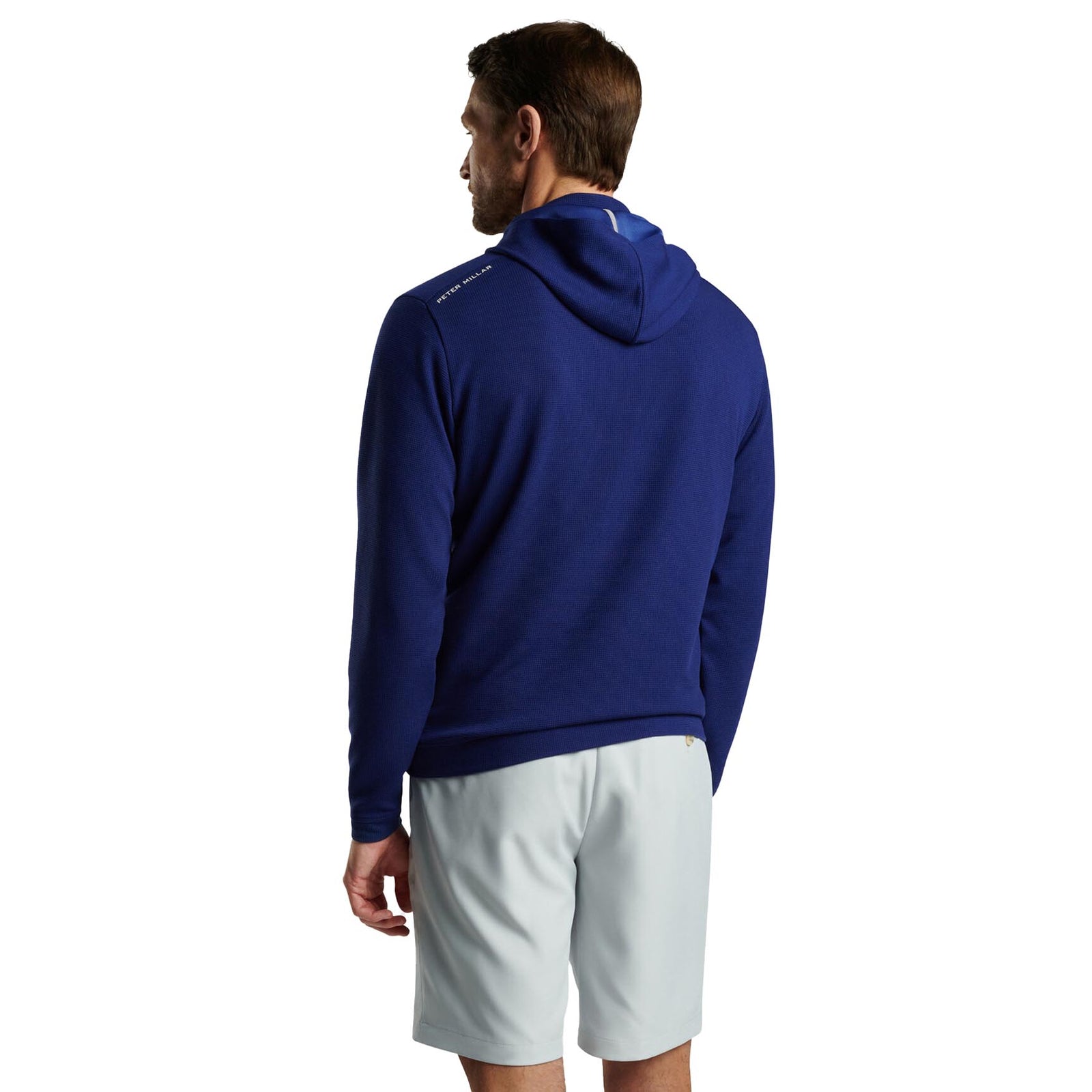 Peter Millar Men's Grid Performance Half Zip Hoodie 2024 