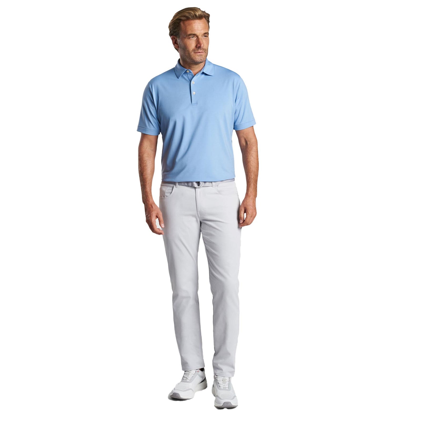 Peter Millar Men's Jubilee Stripe Performance Jersey Polo 2024 