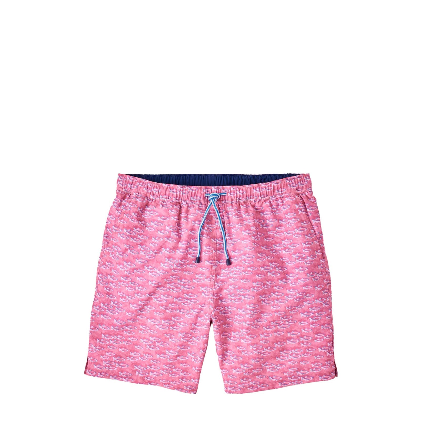 Peter Millar Men's School Of Fish Swim Trunks 2024 PINK RUBY