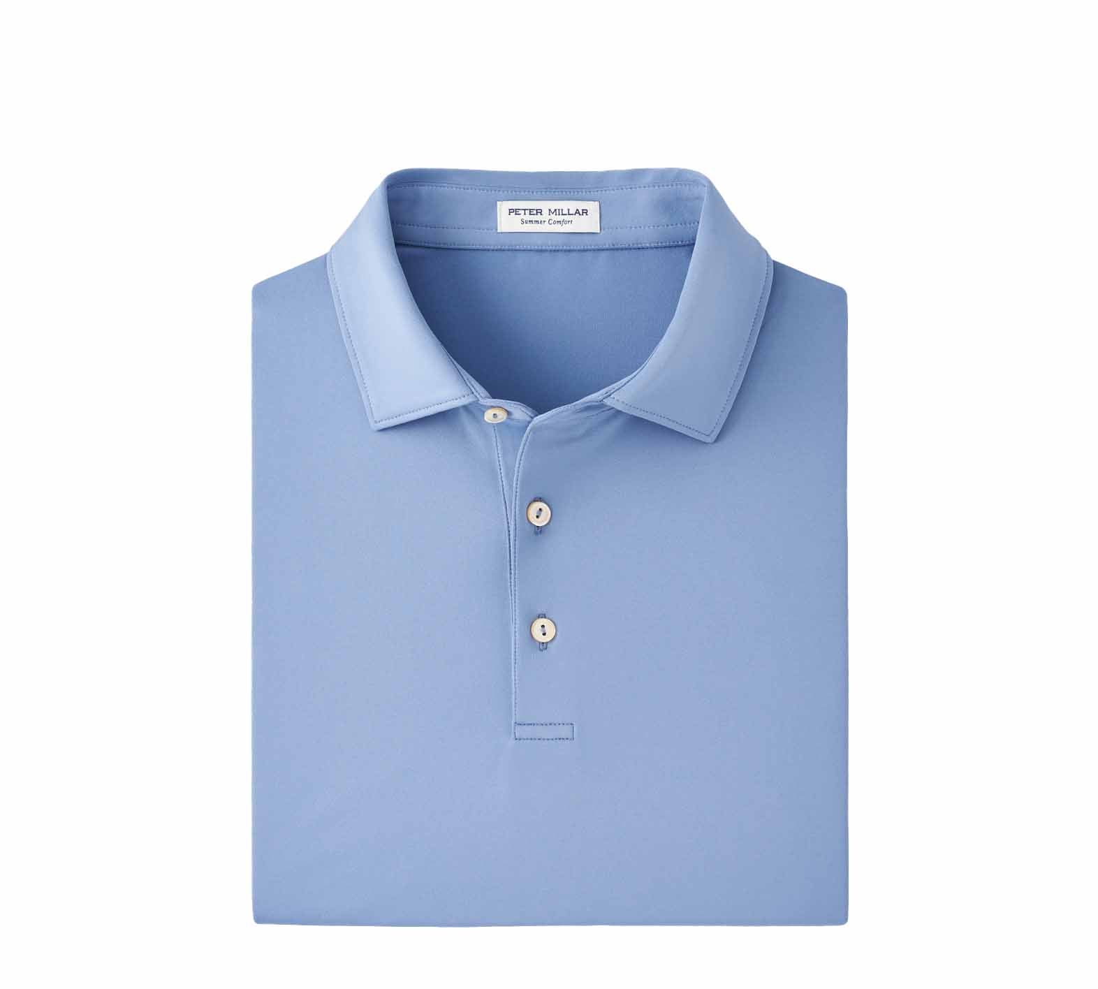 Peter Millar Men's Solid Performance Jersey Polo 2024 INFINITY