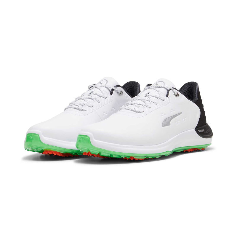 Puma Men's Phantomcat Nitro Golf Shoes 2024 PUMA WHITE/PUMA BLACK/FLURO GREEN