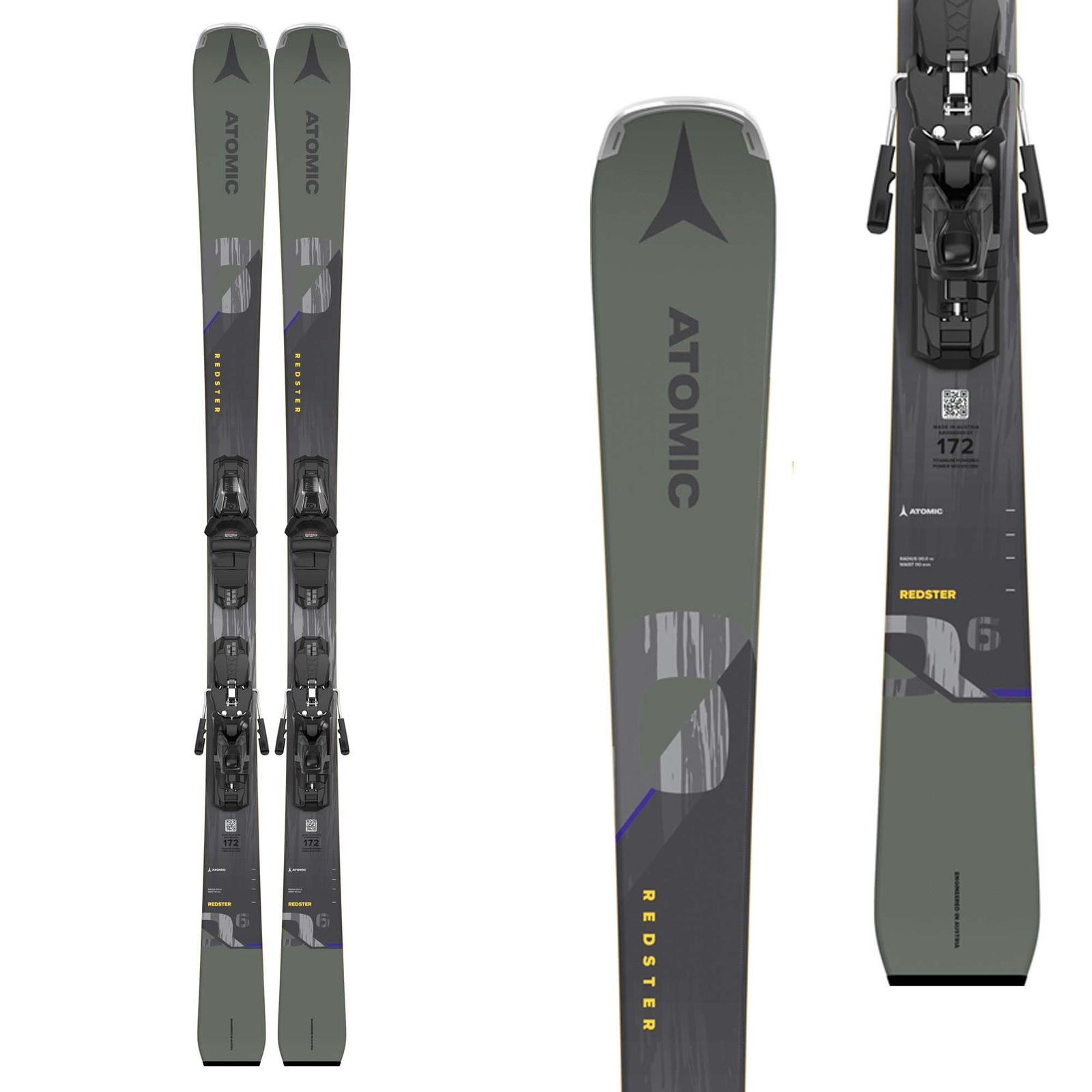Atomic Men's Redster Q6 Skis + M 12 GW Bindings 2024 ASSORTED