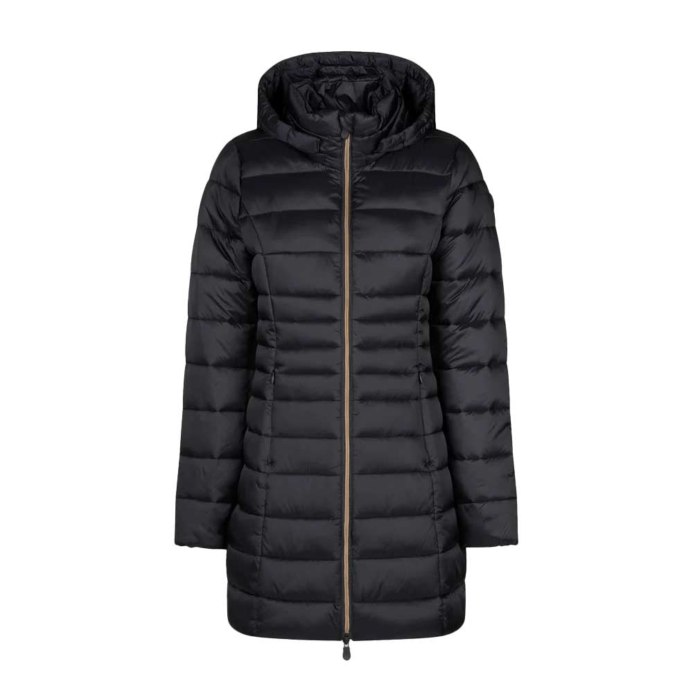 Save The Duck Women's Reese Hooded Puffer Jacket 2024 BLACK
