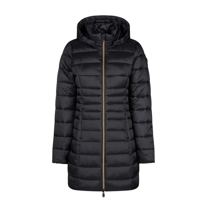 Save The Duck Women's Reese Hooded Puffer Jacket 2024 BLACK