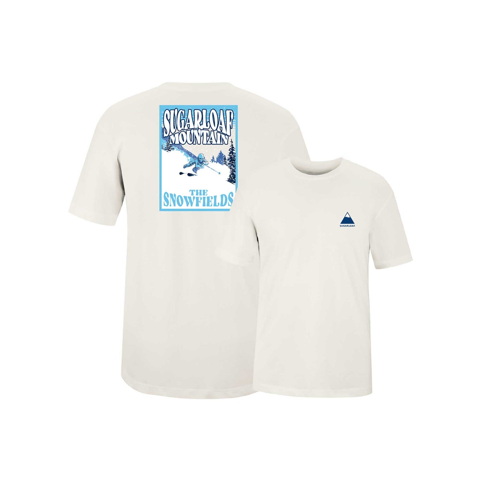 Sugarloaf Snowfields Midweight Short Sleeve Tee 2024 VINTAGE WHITE