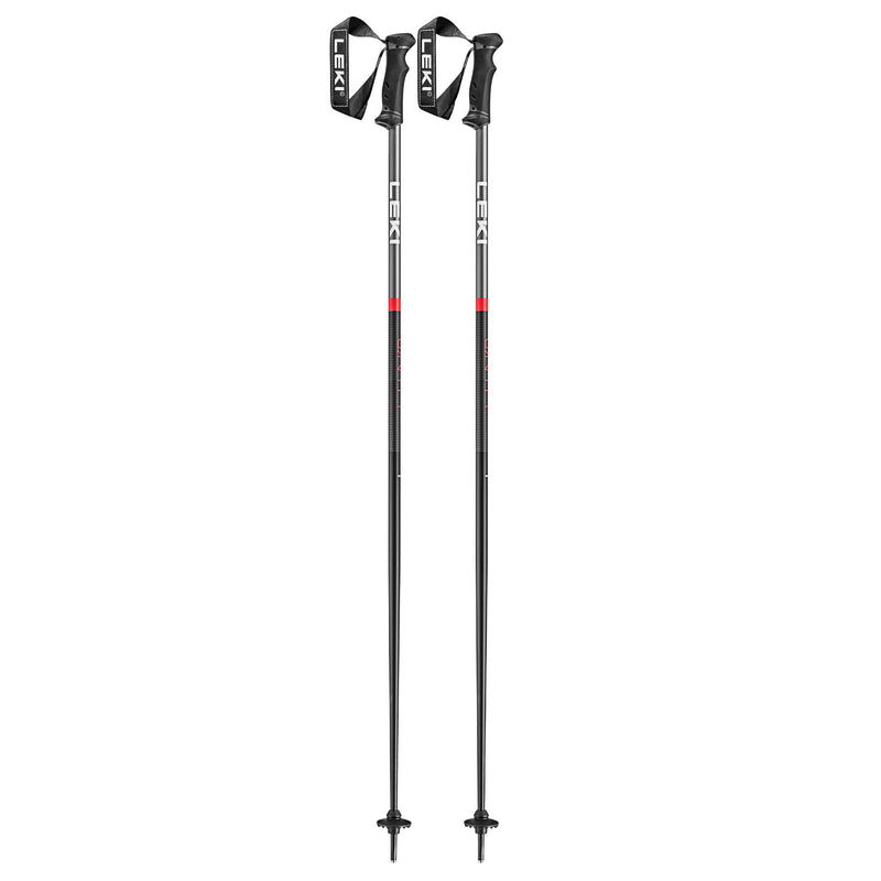 Leki Men's QNTM Ski Pole 2024 BLACK/RED