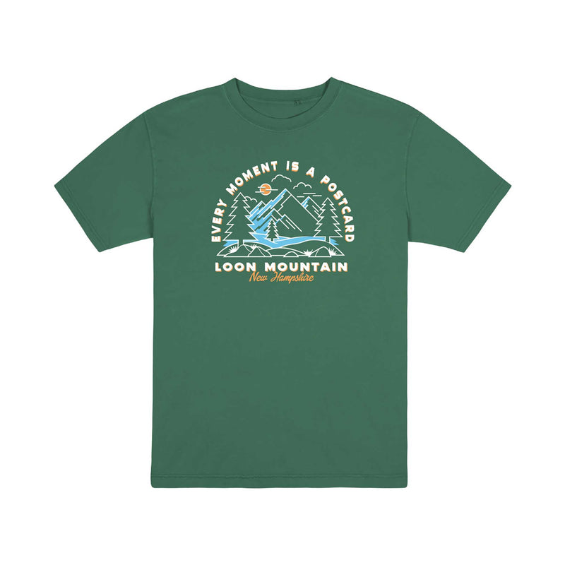 Loon Mountain Trailhead Garment Dyed Short Sleeve Tee 2024 JADE