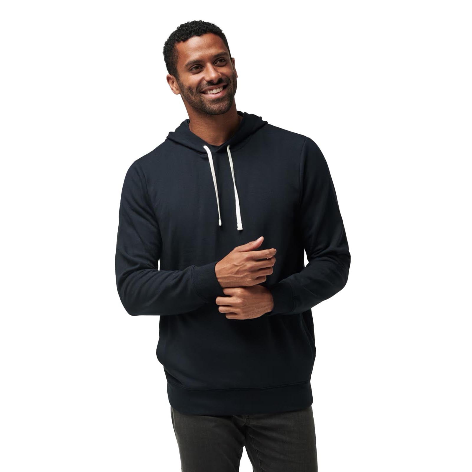 TravisMathew Men's Cloud Hoodie 2024 BLACK