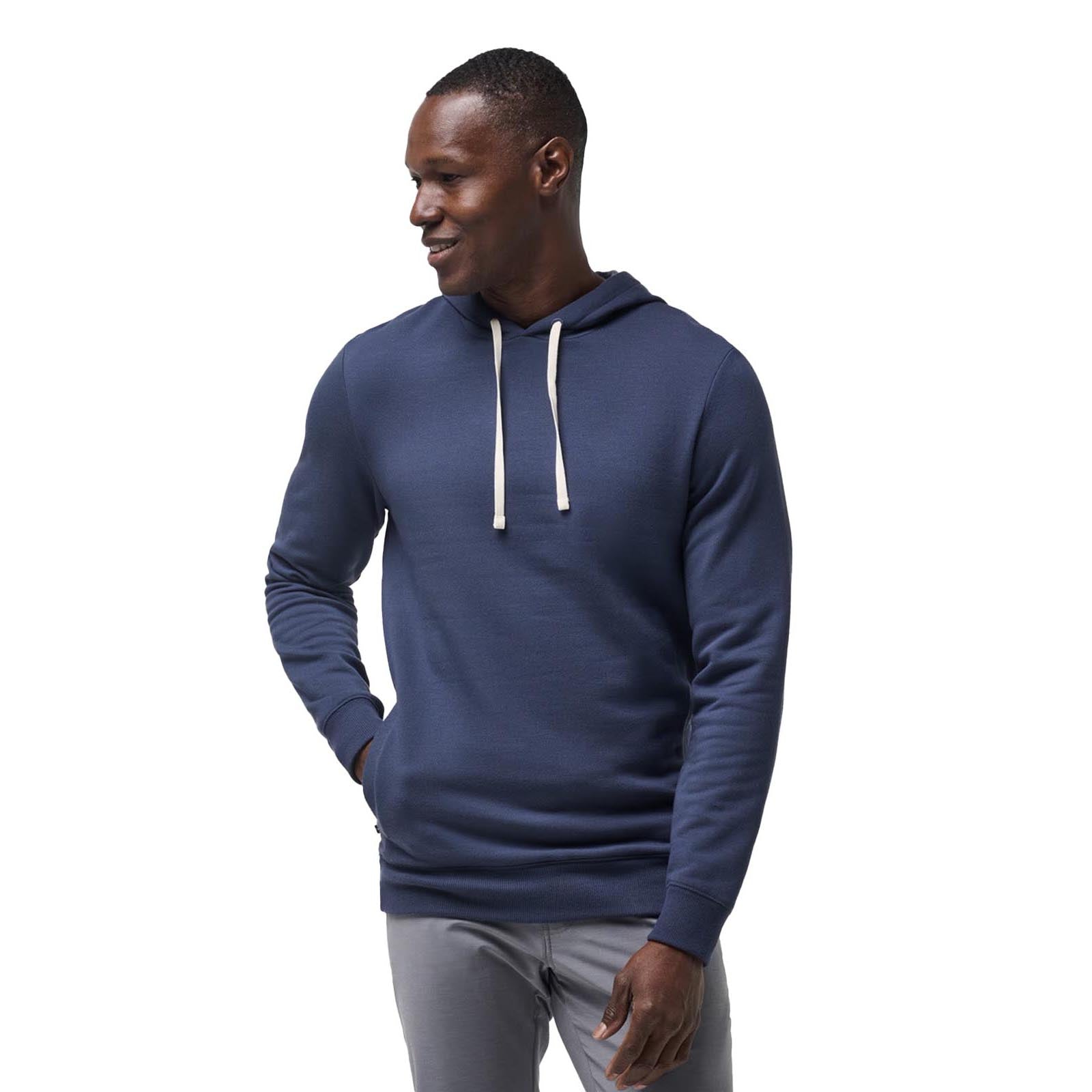 TravisMathew Men's Cloud Hoodie 2024 MOOD INDIGO