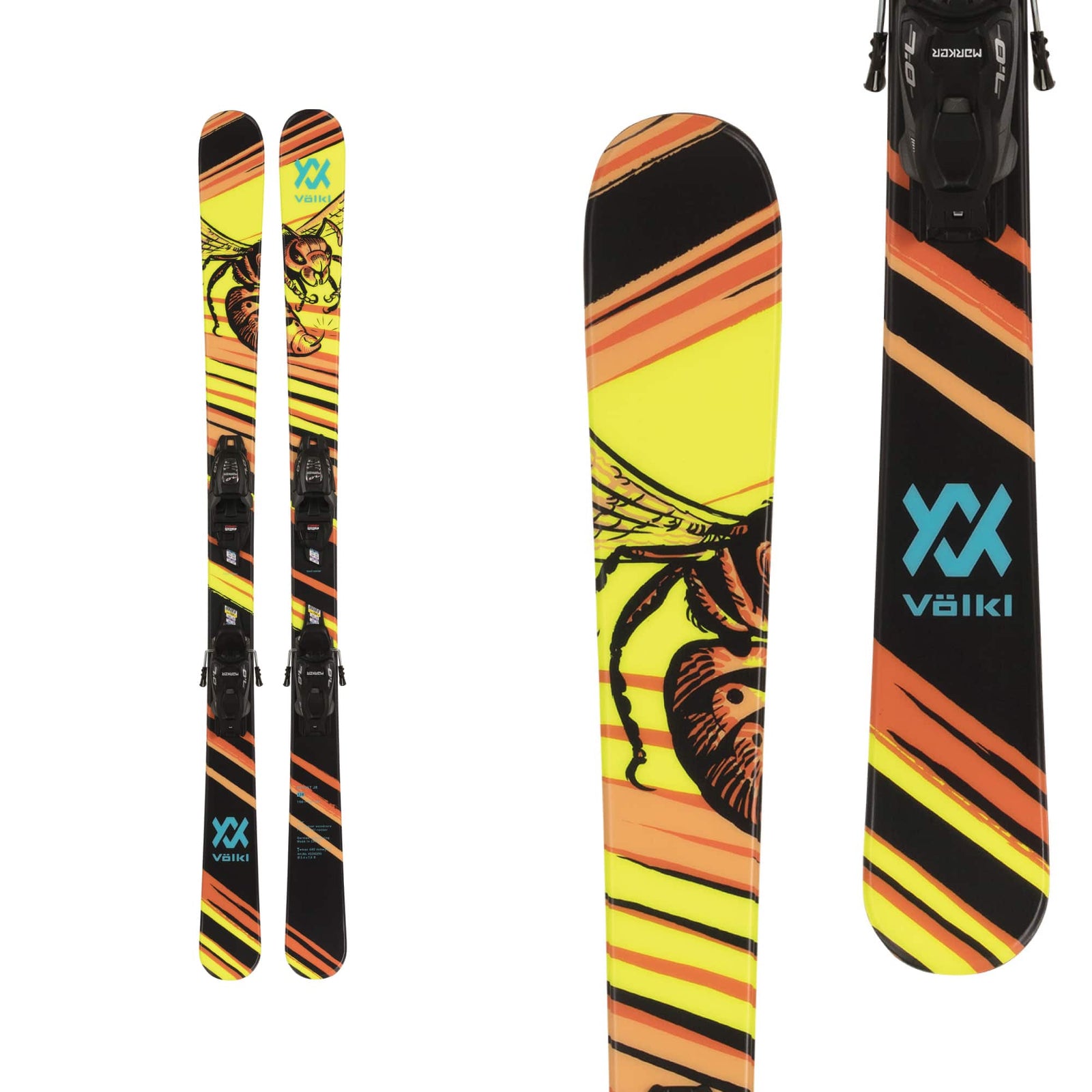 Volkl Junior's Revolt Wasp Ski +4.5 VMotion Bindings 2024 118