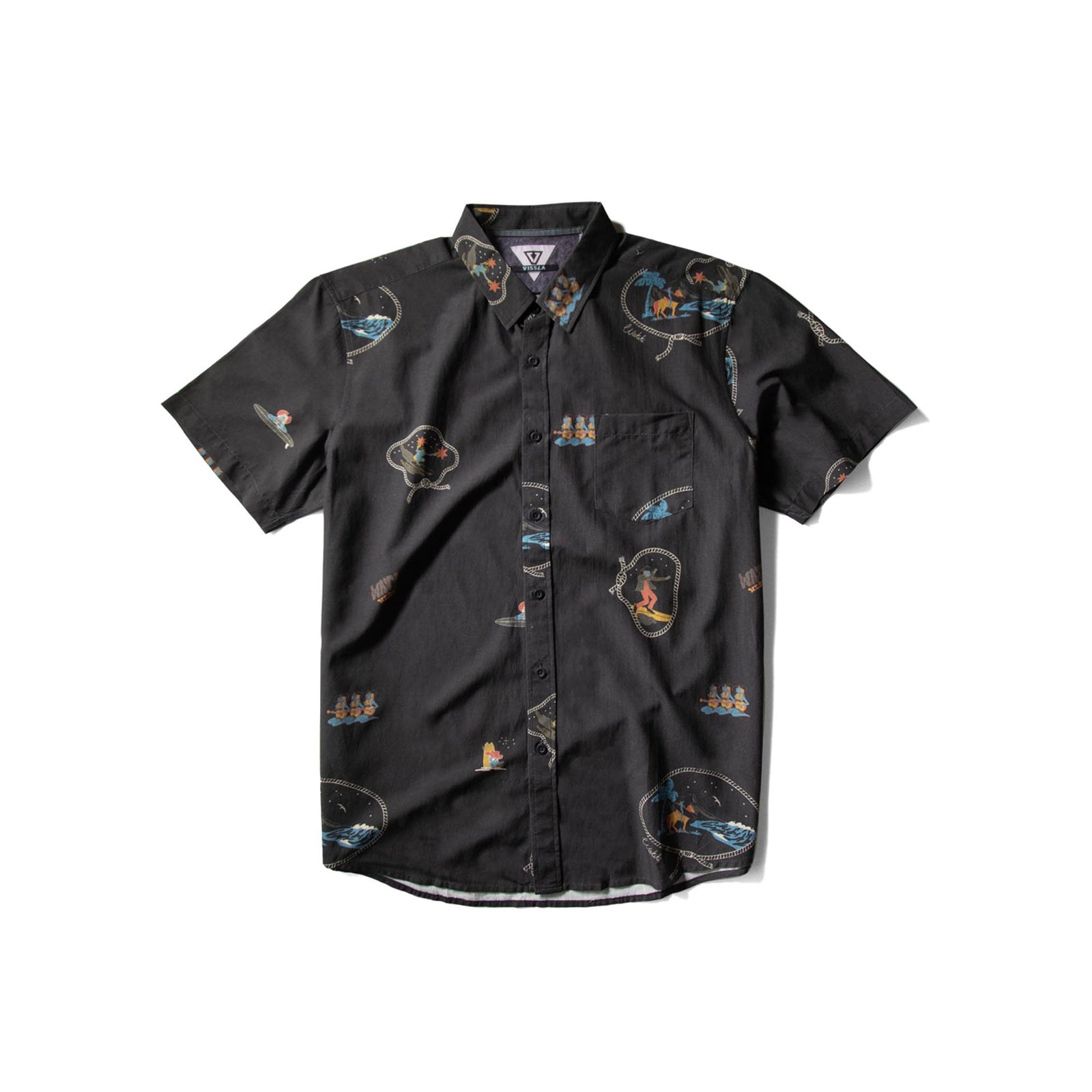 Vissla Men's Soren Wavy West Eco Short-Sleeve Shirt 2024 PHANTOM