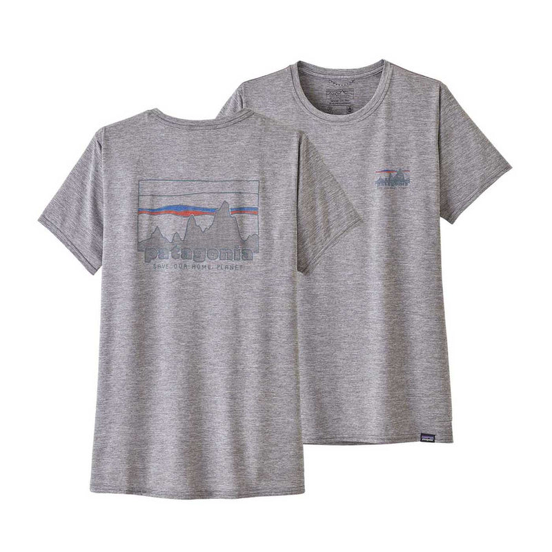 Patagonia Women's Capilene® Cool Daily Graphic Shirt 2024 '73 SKYLINE: FEATHER GREY