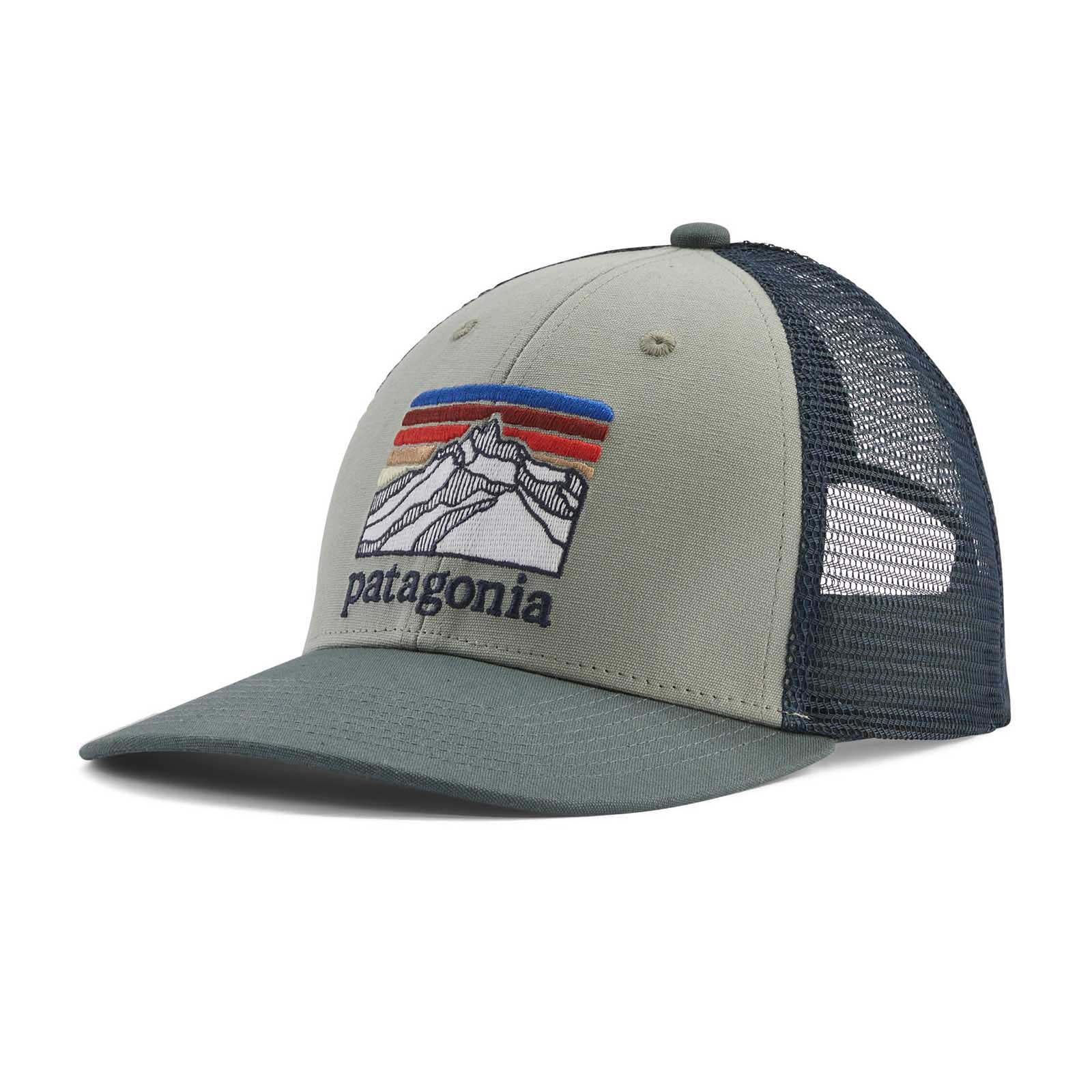 Patagonia Line Logo Ridge LoPro Trucker Hat 2024 SLEET GREEN