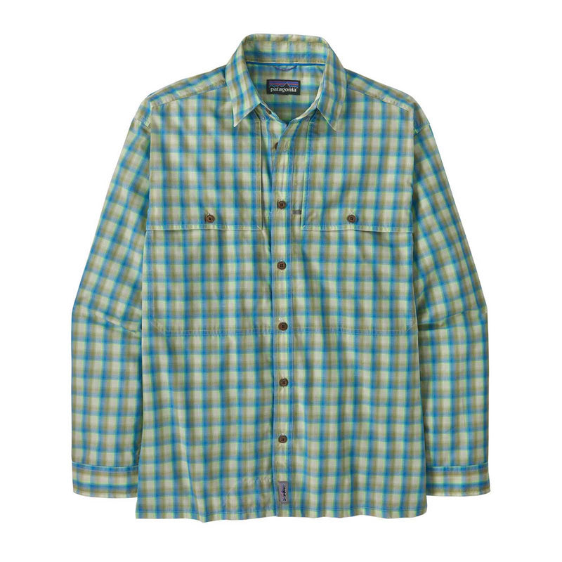 Patagonia Men's Island Hopper Shirt - Mirrored: Vessel Blue L