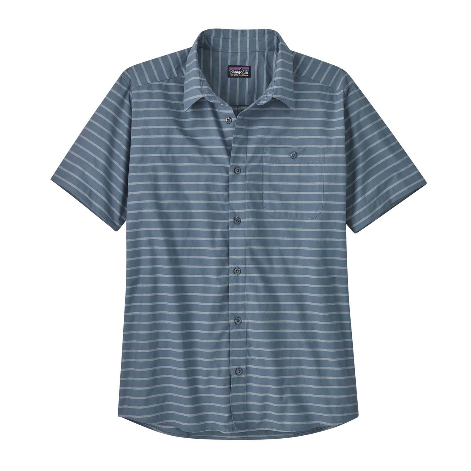 Patagonia Men's Go-To Shirt 2024 BOARDWALK STRIPE: UTILITY BLUE