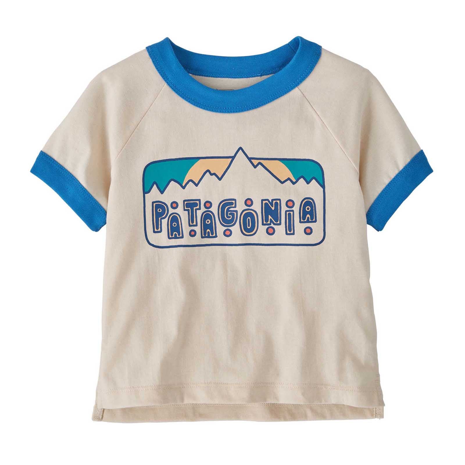 Patagonia Toddler's Ringer T-Shirt 2024 DANCING DAWN: UNDYED NATURAL