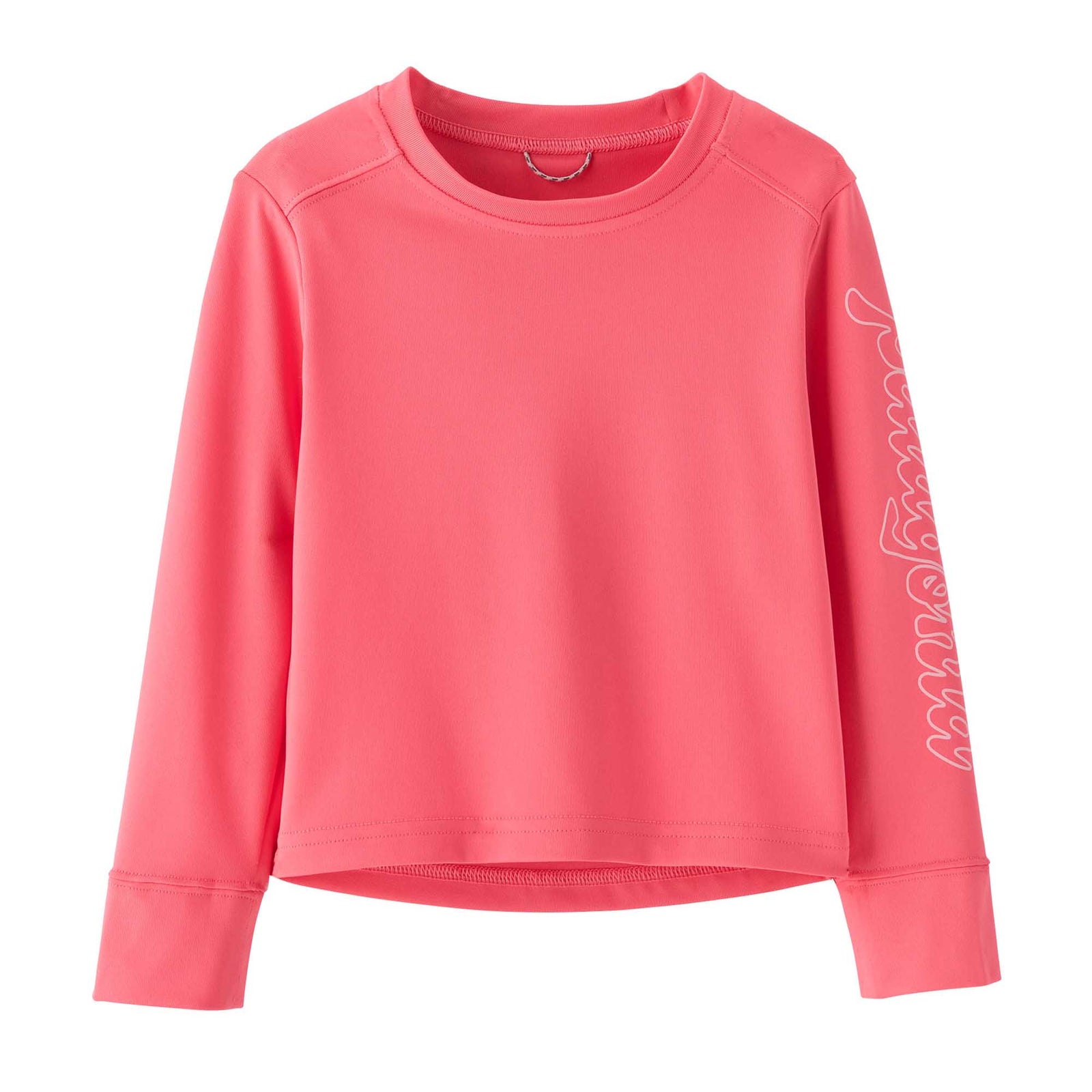 Patagonia Infant's Long-Sleeved Capilene® Silkweight UPF T-Shirt 2024 FITZ SCRIPT: AFTERNOON PINK