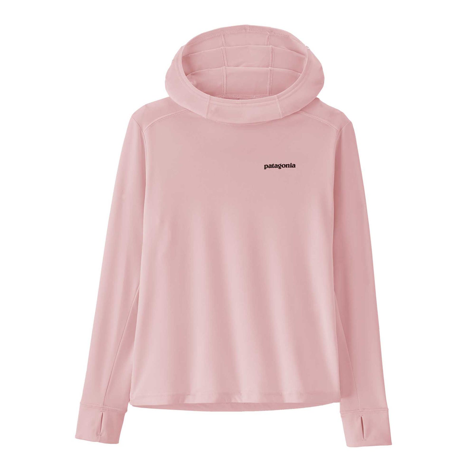 Patagonia Junior's Capilene® Silkweight UPF Hoody 2024 P-6 LOGO: PEACEFUL PINK