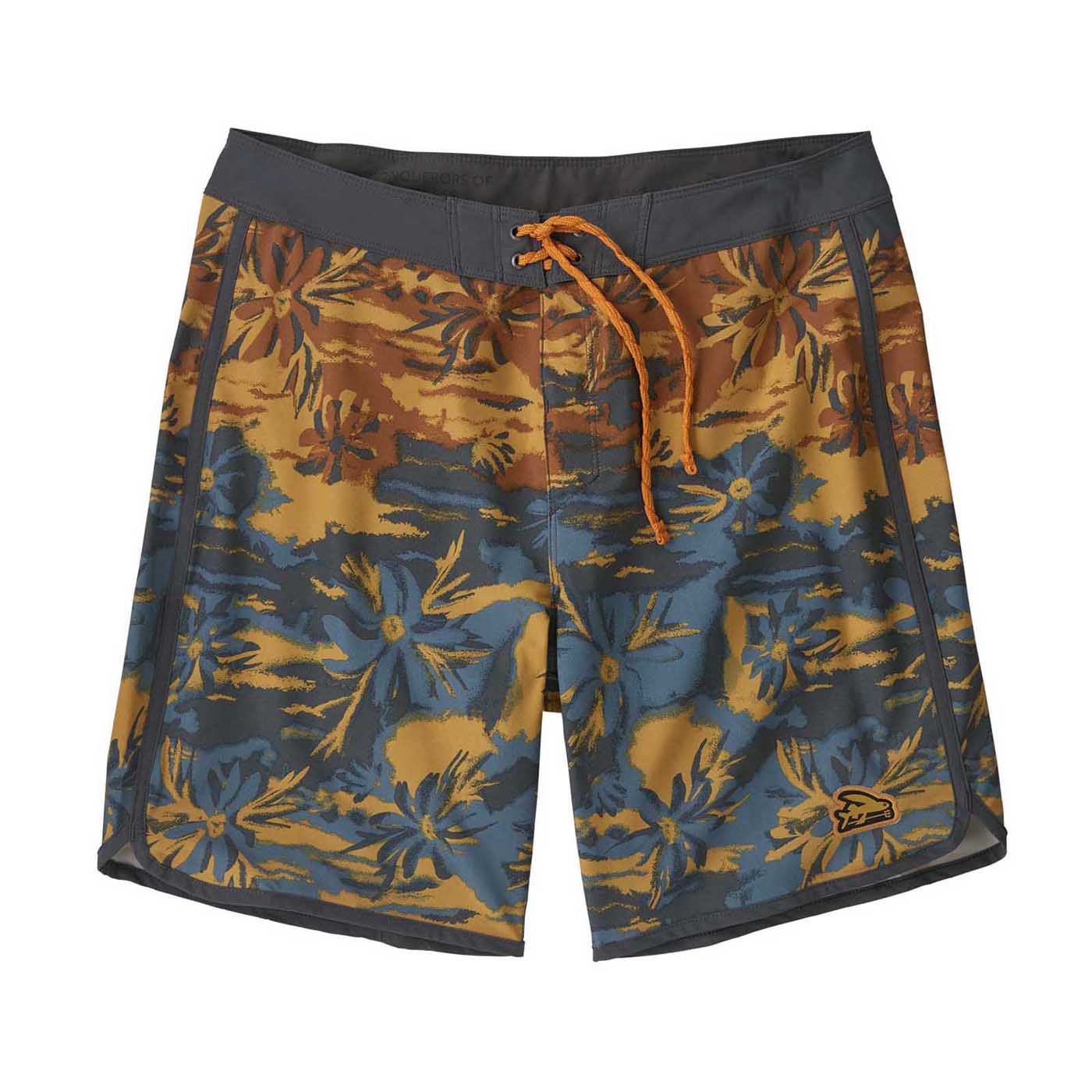 Patagonia Men's Hydropeak Scallop Boardshorts - 18" 2024 CLIFFS AND COVES: PUFFERFISH GOLD