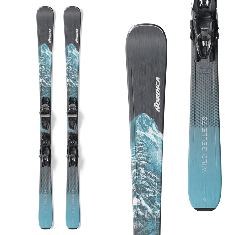 Nordica Women's Wild Belle 78 CA Skis + TP2 Compact 10 FDT Bindings 2025 138