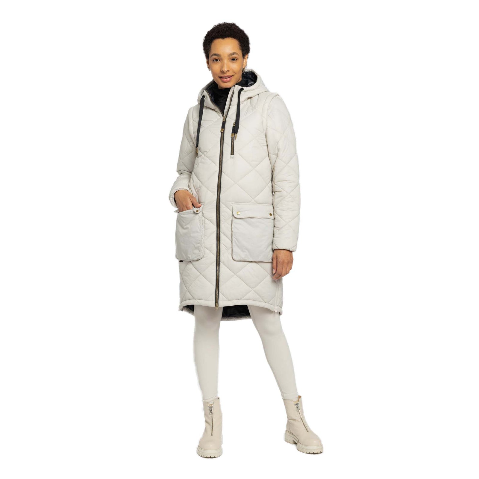 Ohsho Women's Bianca Coat 2023 STONE