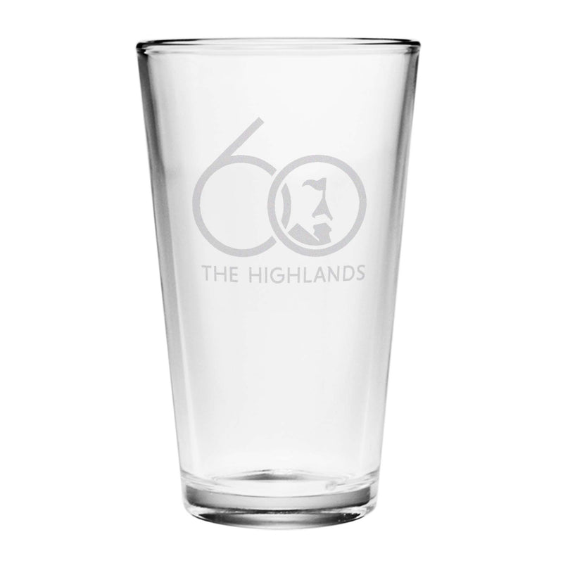 Highlands 16oz 60th Anniversary Pint Glass 2024 