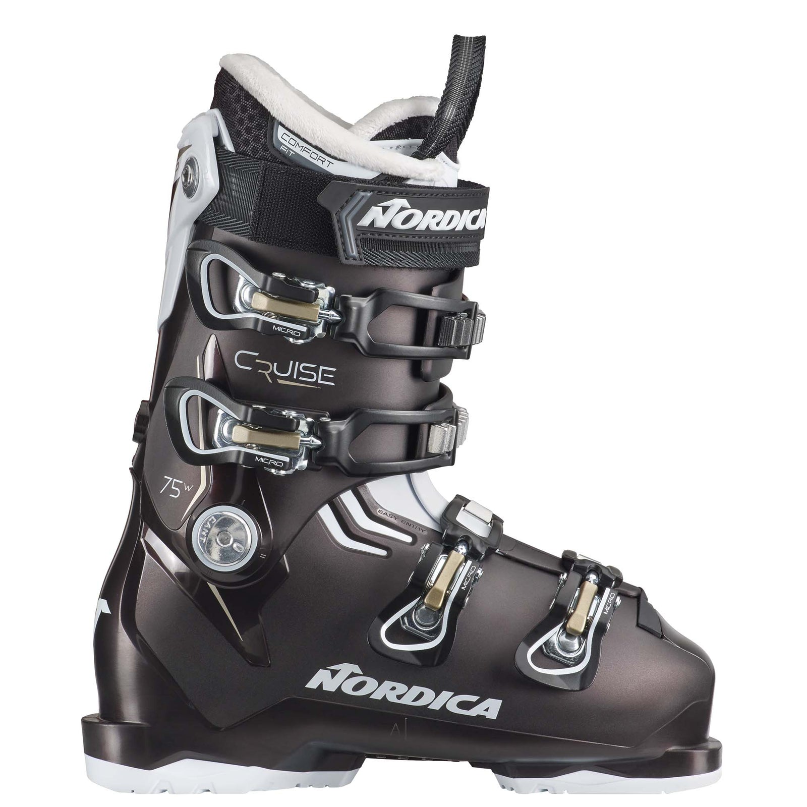 Nordica Women's Cruise 75 Ski Boot 2024 PRLBLK/WHT/GOLD