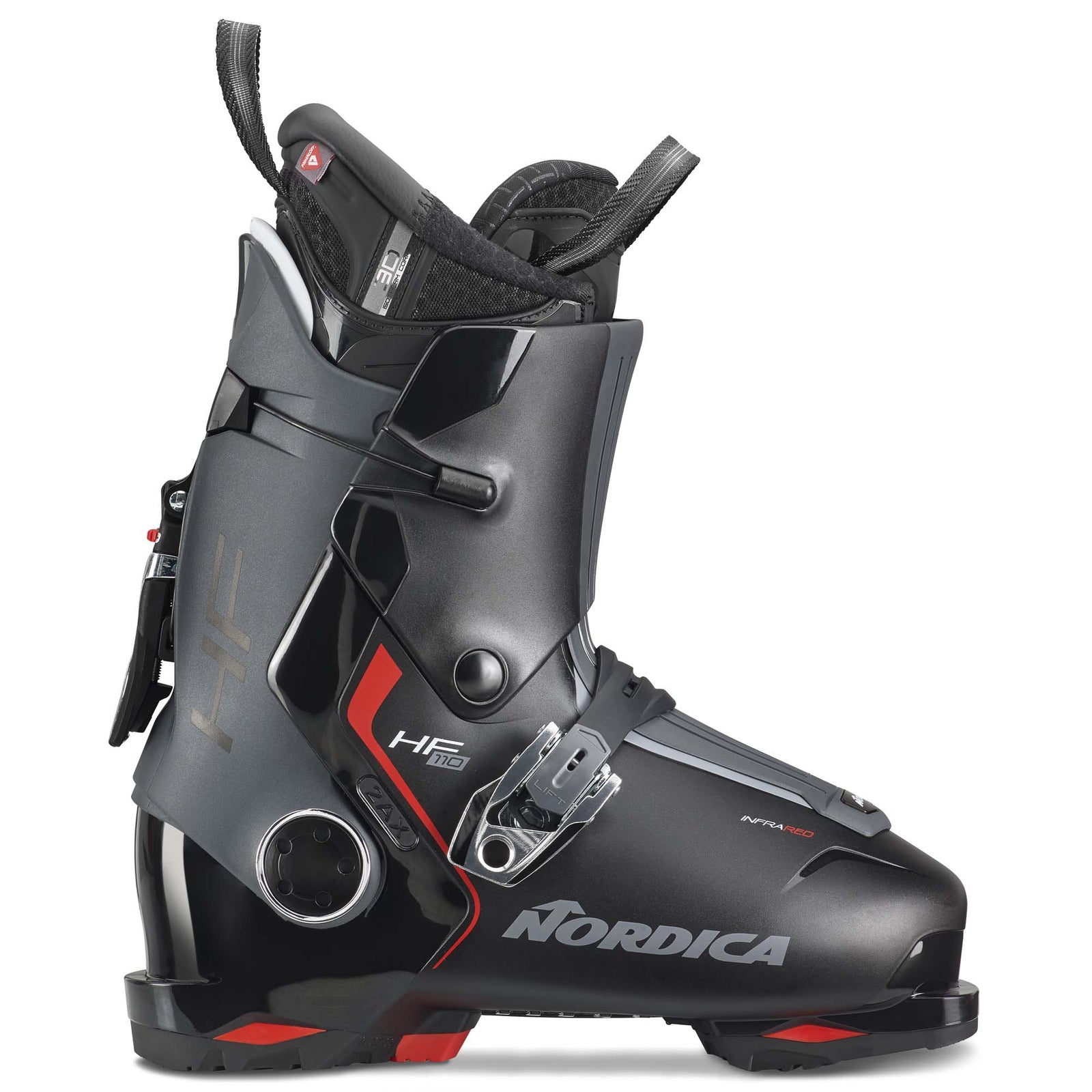 Nordica Men's HF 110 Ski Boot 2024 BLK/ANTHR/RED