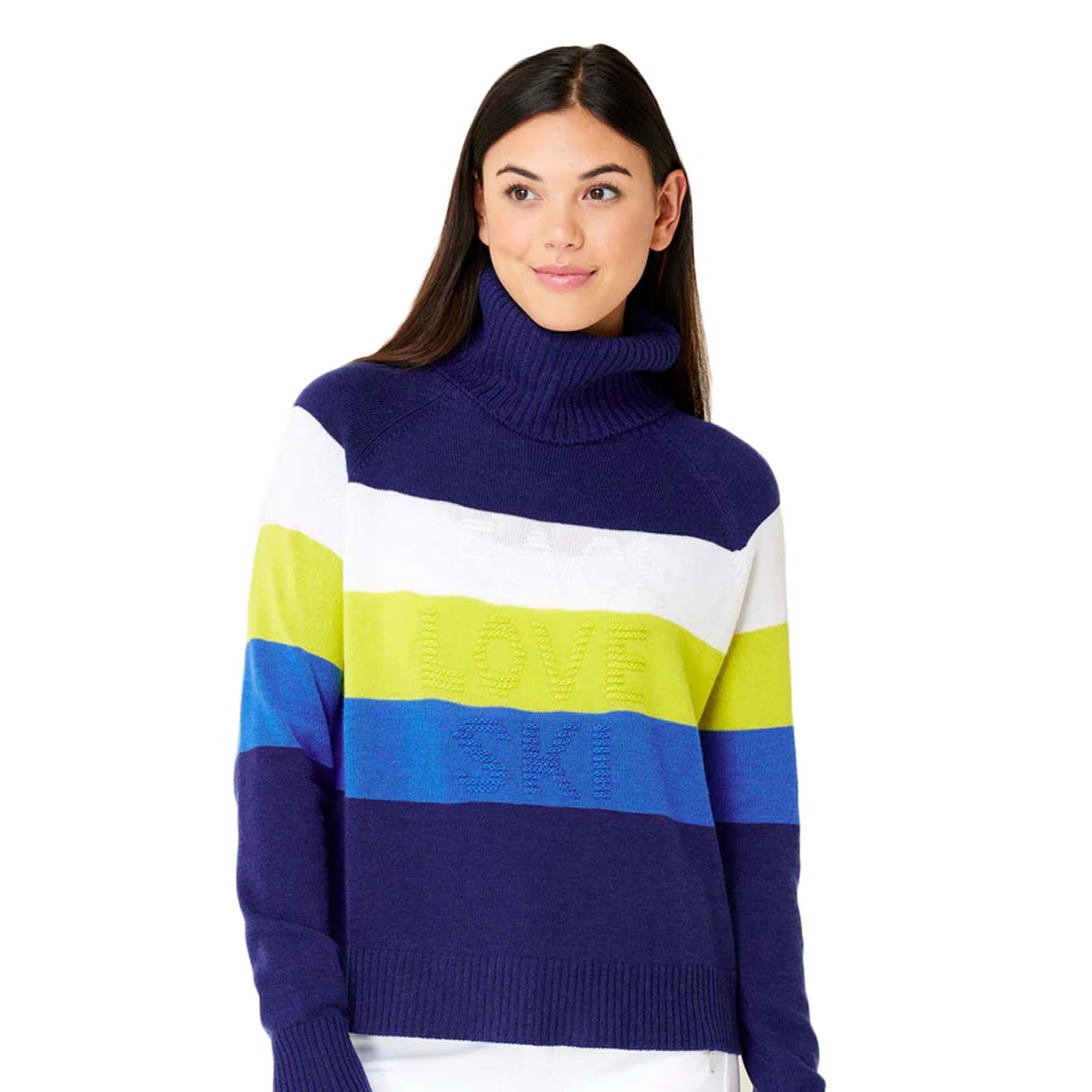 Krimson Klover Women's Joni Turtleneck Sweater 2024 NAVY
