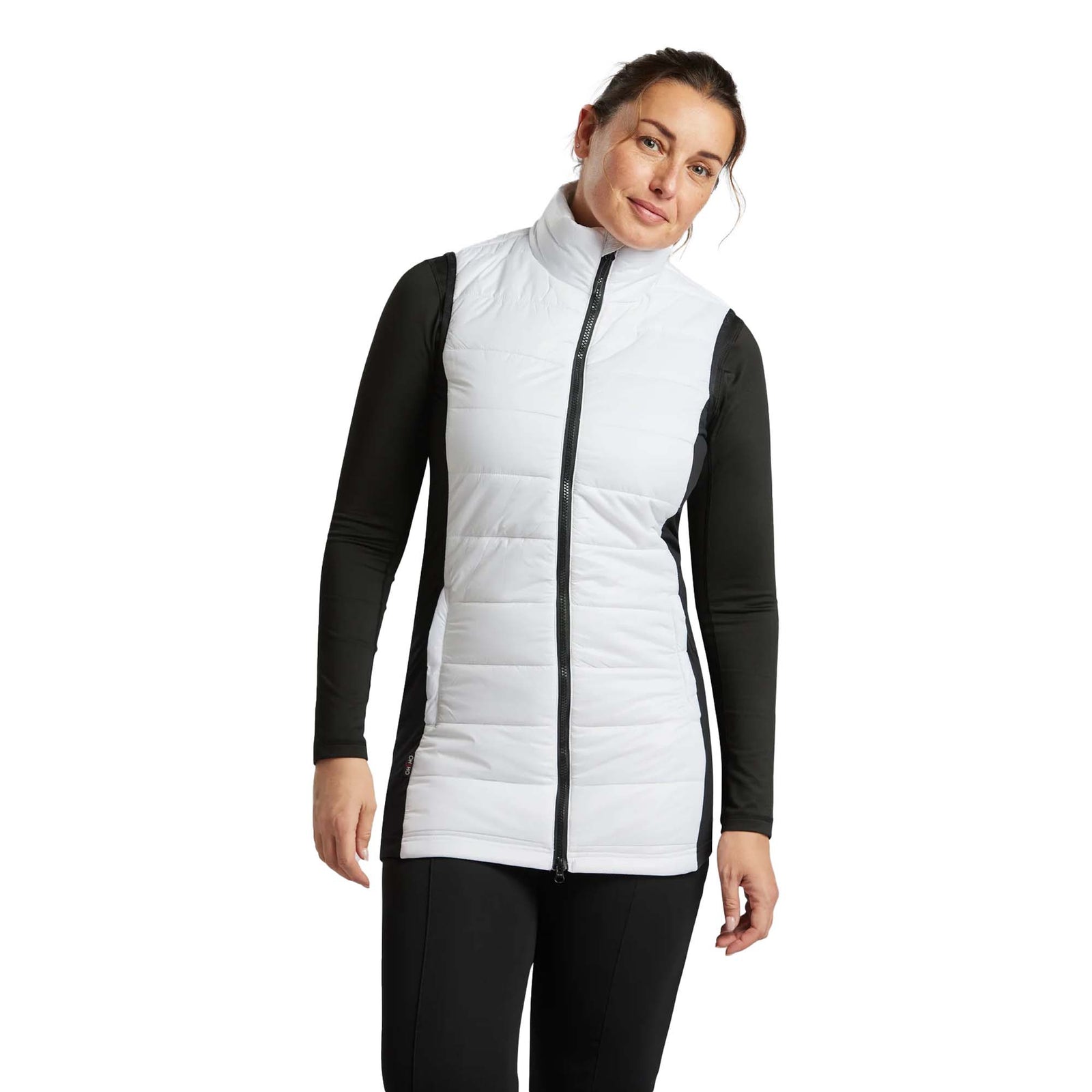 Ohsho Women's Liana Long Vest 2024 WHITE
