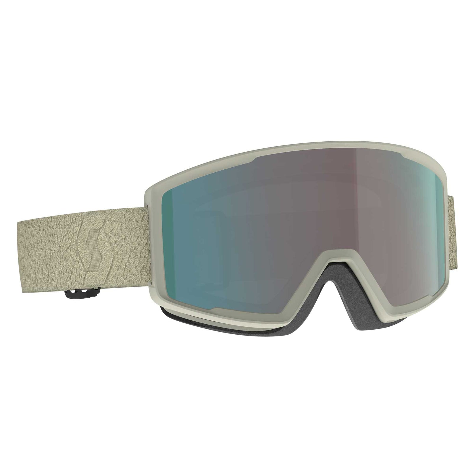 Scott Factor Pro Goggles 2024 LIGHT BEIGE/ENH AQUA CHROME