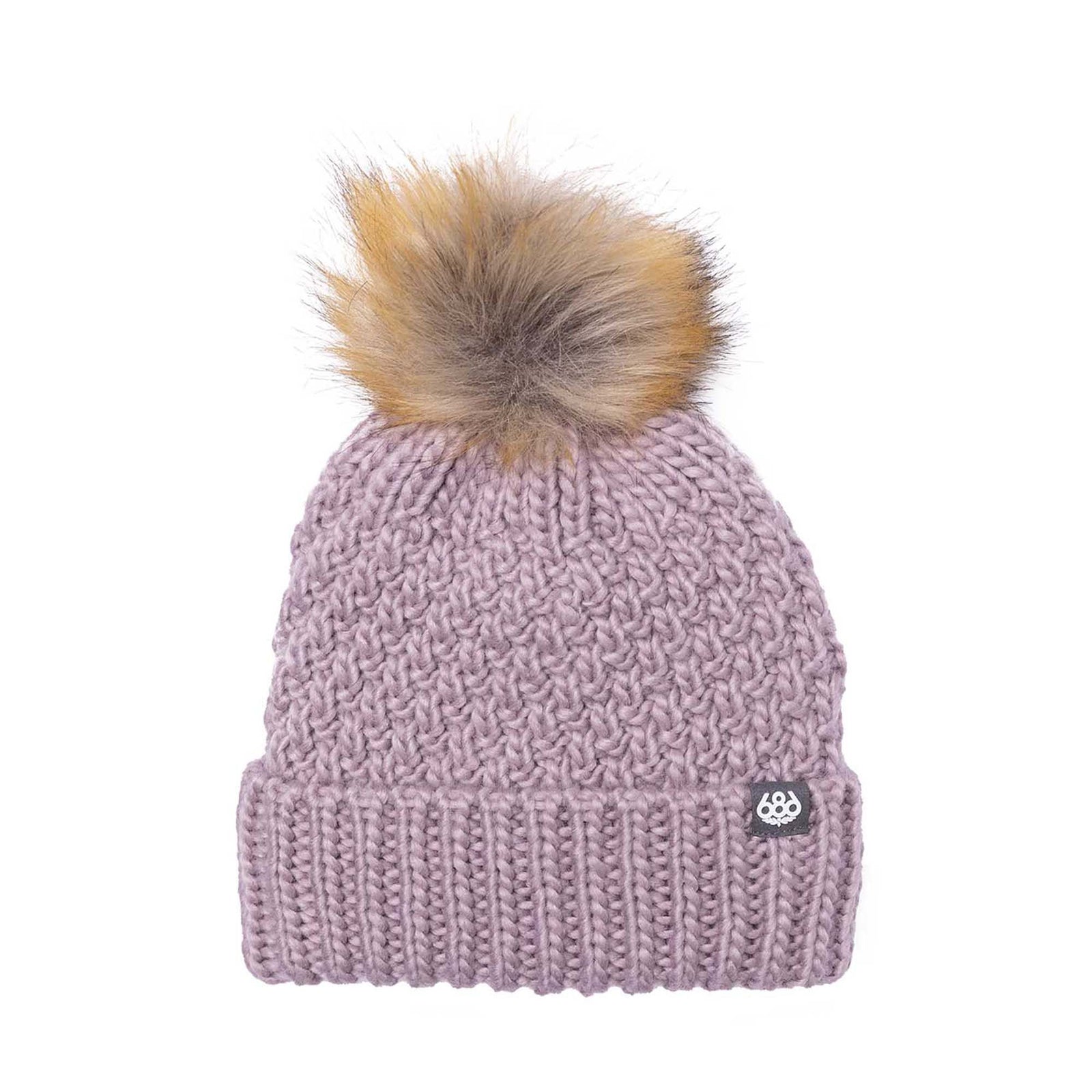 686 Women's Majesty Cable Knit Beanie 2024 DUSTY ORCHID
