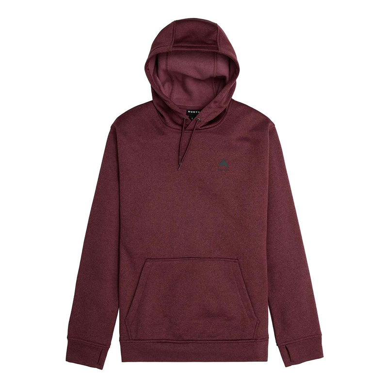 Burton Men's Oak Pullover Hoodie 2024 ALMANDINE HEATHER