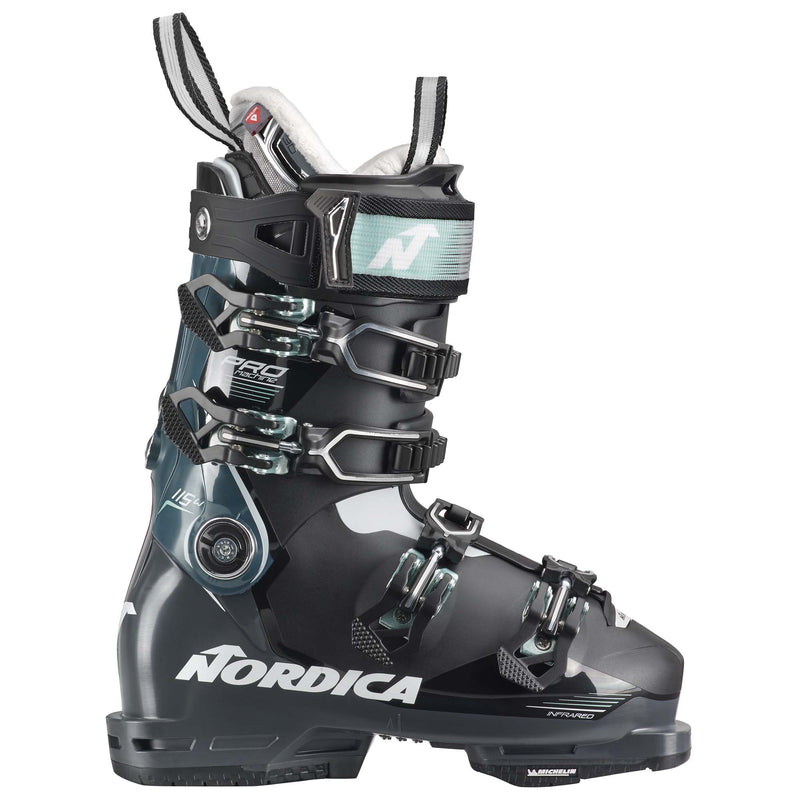 Nordica Women's Promachine 115 Ski Boot 2024 BLK/ANTHR/GRN