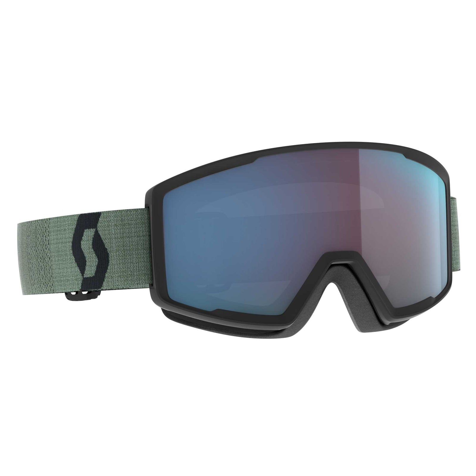 Scott Factor Pro Goggles 2024 SOFT GREEN/BLK/ENH BLUE CHROME